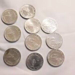 Vintage Sunoco Car Coins Series 1 Antique Car Coins Lot of 10 Coins